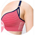 Seamless Bandeau Straps Top Bra With Stripes